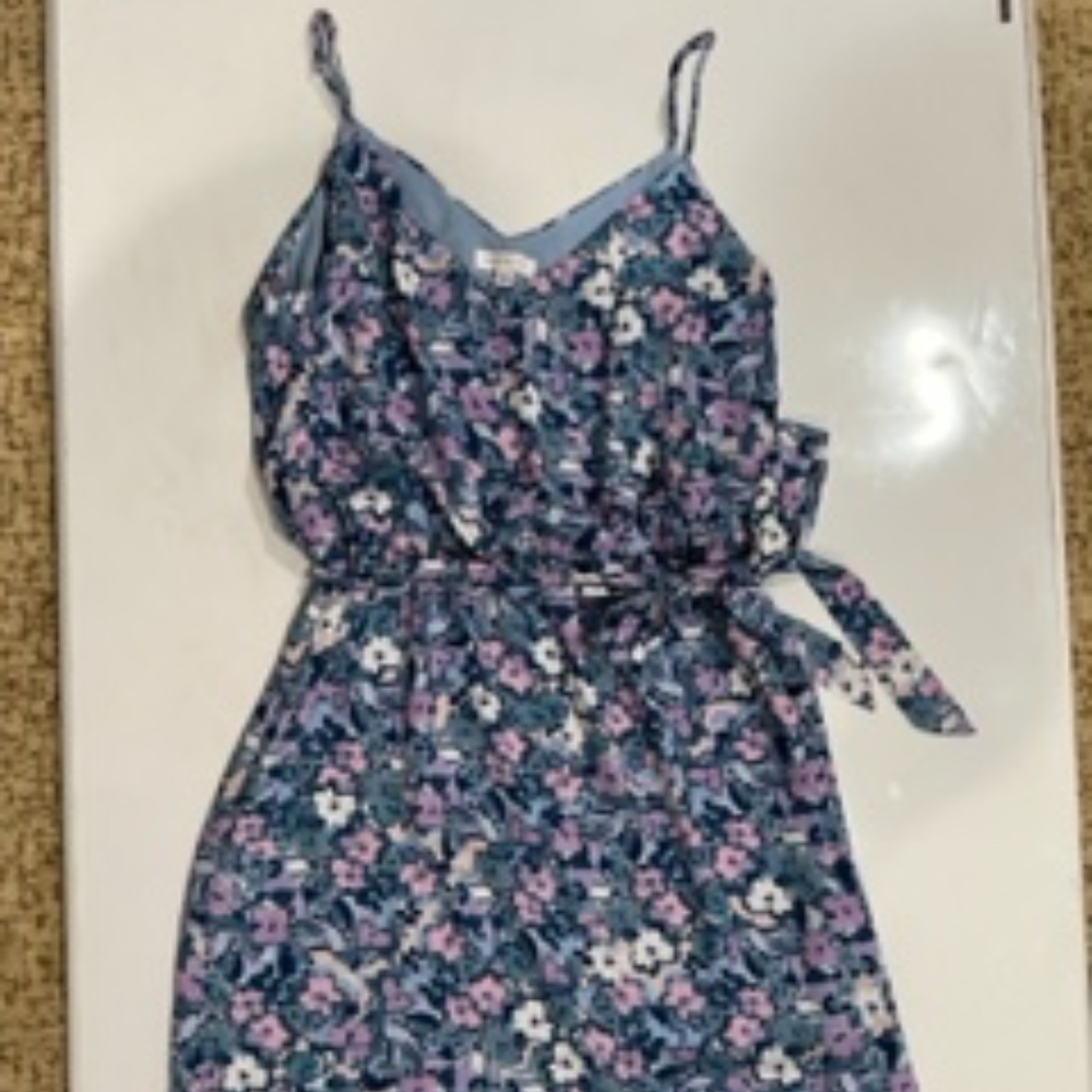 Socialite Dress - Size XL - Blue/Floral